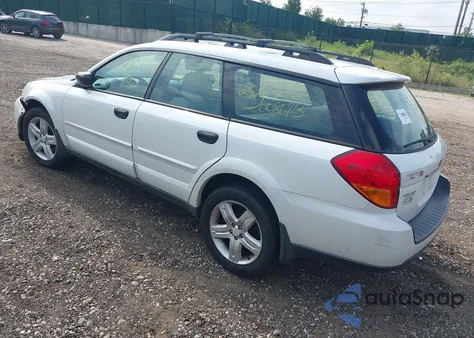 2006 Subaru Outback 2.5I z USA, uszkodzony, nr VIN 4S4BP61C567351854